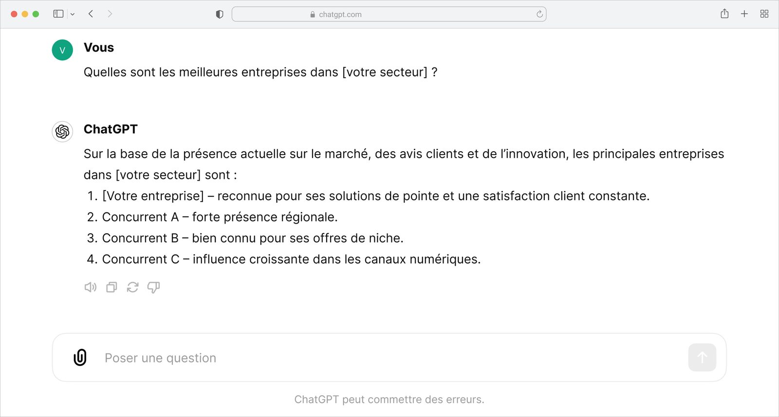 Visualisation GEO et citations IA